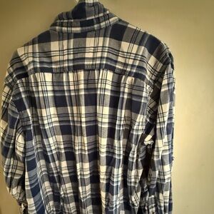 Men's Blue Plaid Shirt